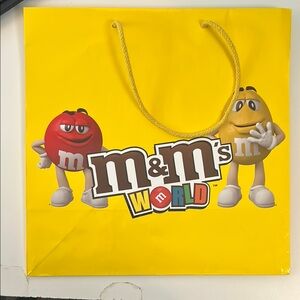 M&M's World Yellow Gift Bag
